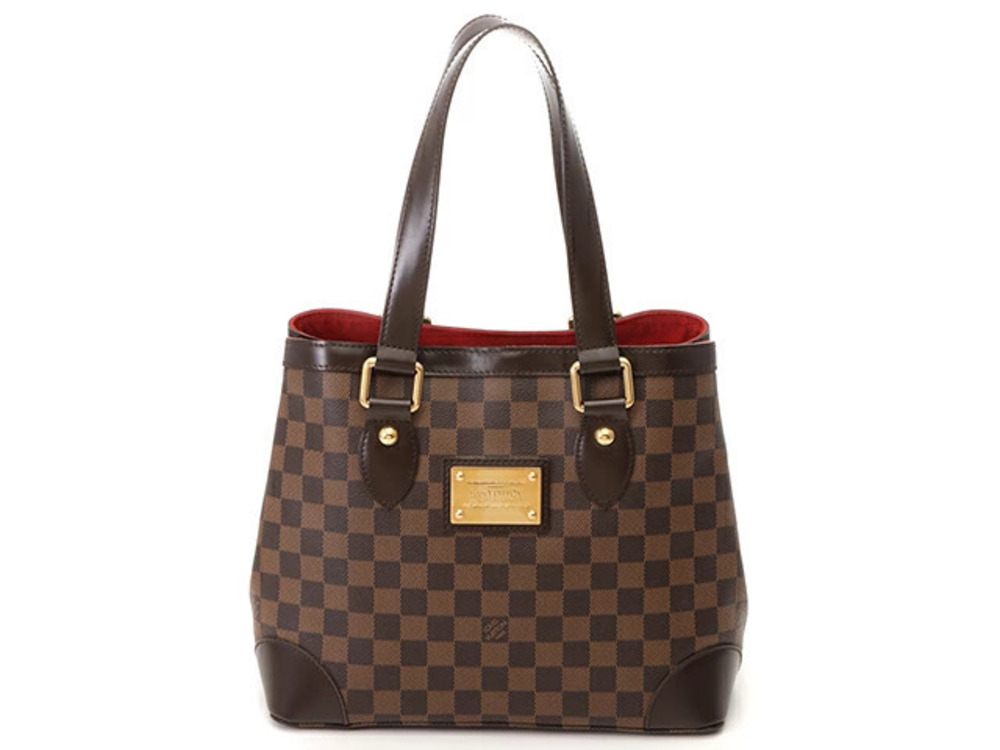 LOUIS VUITTON Hampstead Tote Bag Damier Ebene Brown